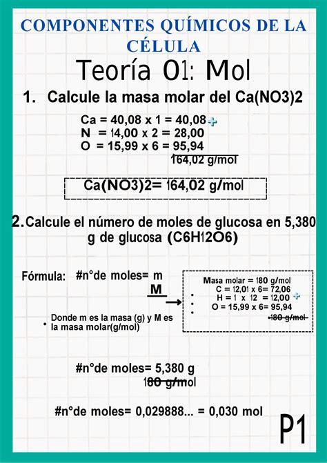 Semana 3 Tarea académica 1 COMPONENTES QUÍMICOS DE LA CÉLULA T eorí