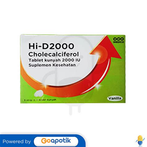 HI D 2000 IU BOX 30 TABLET Kegunaan Efek Samping Dosis Dan Aturan Pakai