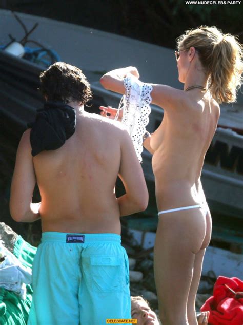 Heidi Klum No Source Candid Posing Hot Babe Beautiful Topless Hot