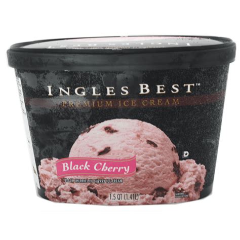 Ingles Best Black Cherry Ice Cream Ice Cream Treats Toppings