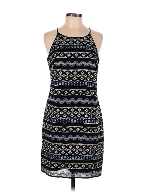 White House Black Market Aztec Or Tribal Print Multi Color Blue Casual