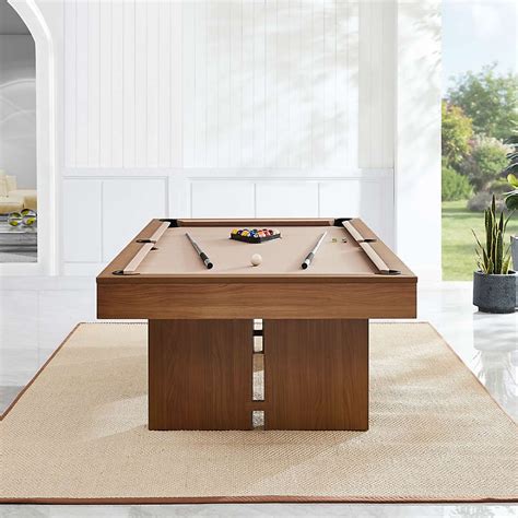 Outdoor Pool Table with Dining Top and Pool Accessories + Reviews | Crate & Barrel | Pool table ...