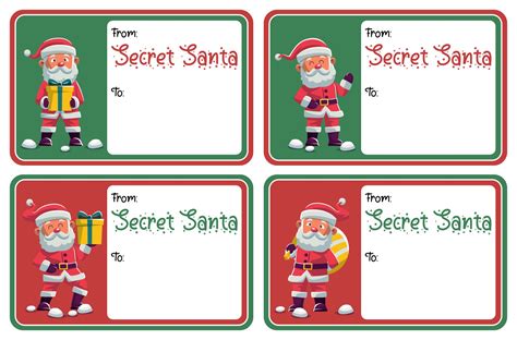 Printable Gift Tags From Santa