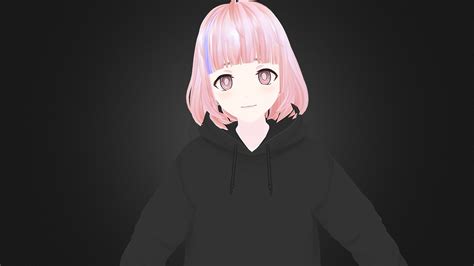 Mika 3d Anime Character Girl For Blender Buy Royalty Free 3d Model