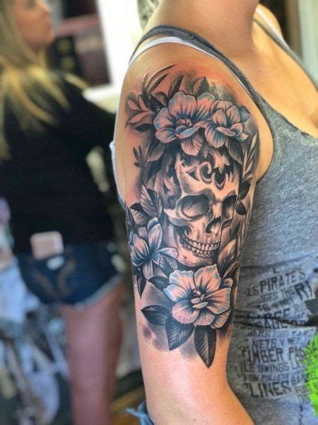 Best Arm Tattoo Ideas For Women In Pretty Skull Tattoos