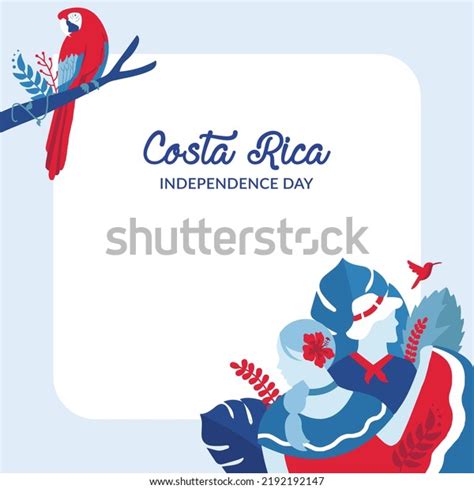 Vectors Editable Banner Costa Rica Independence Stock Vector Royalty