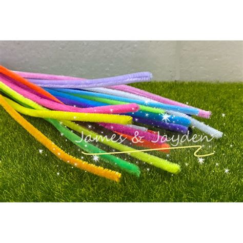 [Pack] Chenille Stems Colourful Stick / Dawai Ikat / Dawai Craft ...