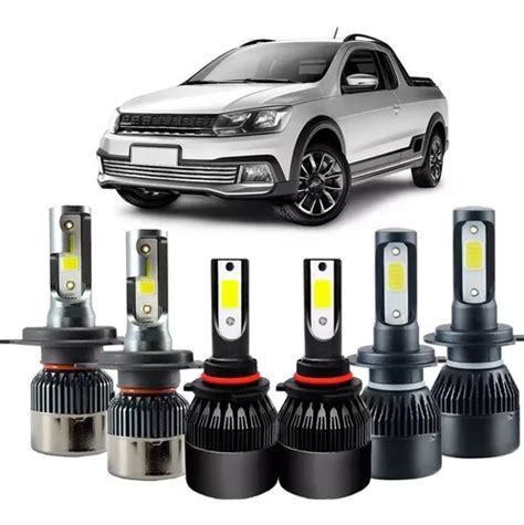 Lampada Super Led Plus Vw Saveiro Cross Farol E Milha