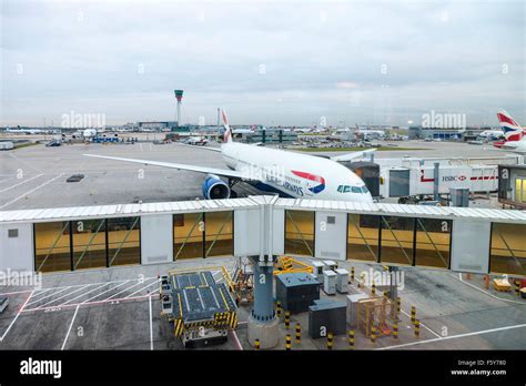 British Airways Terminal 5 London Heathrow Airport London Uk Stock