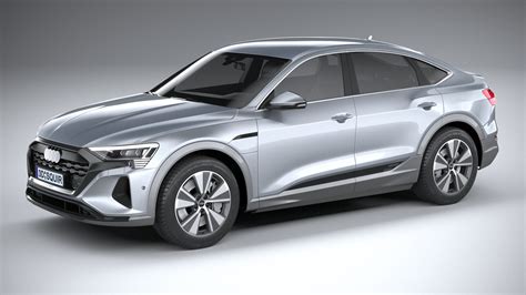 Audi Q E Tron Sportback D Model Ds Fbx C D Lwo Ma