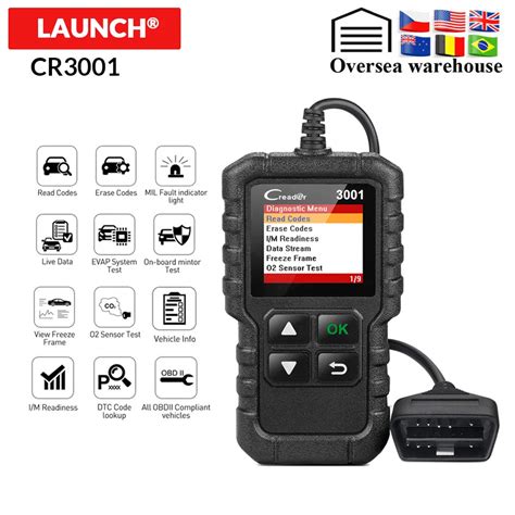 Launch X431 Cr3001 Obd 2 Auto Scanner Diagnostic Tool Multi Language Creader Odb2 3001 Code