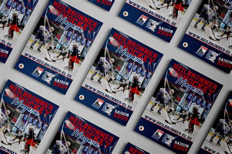 HEC Eisbären Downloadbereich für den Verein wie Magazine und Flyer