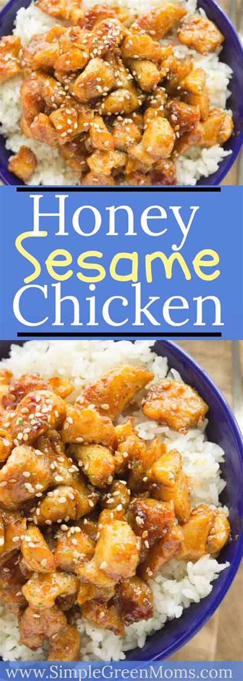 Honey Sesame Baked Chicken Simple Green Moms