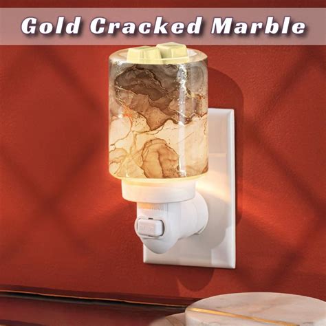 Gold Cracked Marble Scentsy Mini Warmer Tanya Charette