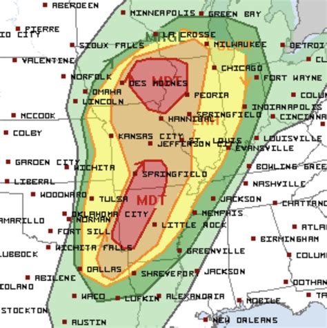 Treyce Jones On Twitter A Tornado Driven Mdt 15 Hatched Risk Has Been Issued For The