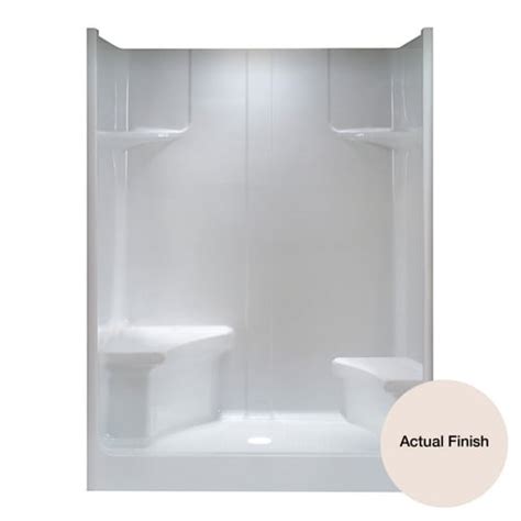 Aqua Glass 59 5 8 In H X 79 1 8 In W X 36 3 8 In L Biscuit 1 Piece Shower In The One Piece