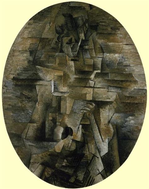 Reproducciones De Pinturas Mujer Con Mandolin 1910 De Georges Braque