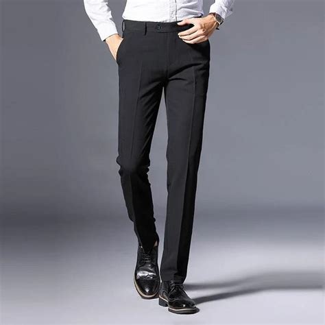 Brand Design Men Classics Midweight Straight Full Length Fashion Dress Agodeal Pants Outfit