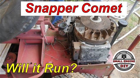 Snapper Comet Will The Engine Run Youtube