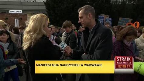 Nauczyciele W Centrum I Przed Ministerstwem Strajk Trwa Tvn Warszawa