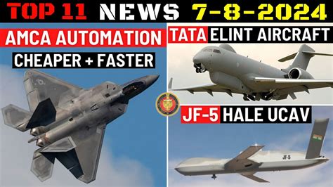 Indian Defence Updates AMCA Automation New JF 5 UCAV Tata ELINT