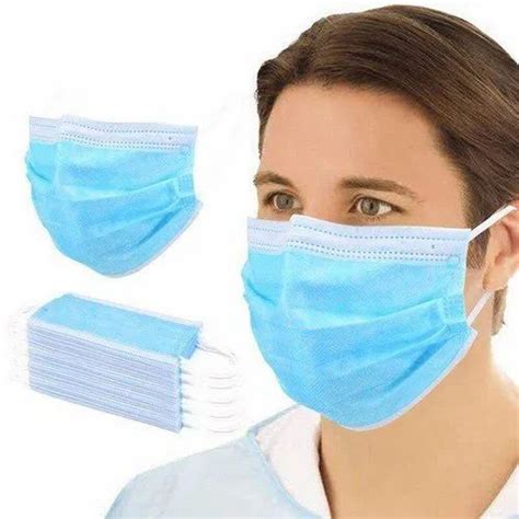 General Purpose Ear Loop 3 Layer Face Mask For Surgical At Rs 4 3 Ply