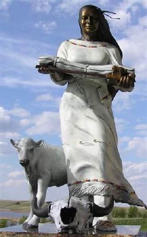 White Buffalo Calf Woman Sculpture In Mankato Minnesota Made By South