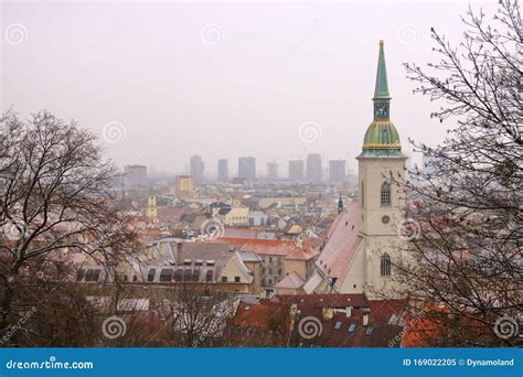 View Of Bratislava And The Cathedral Of St Martin From Bratislava