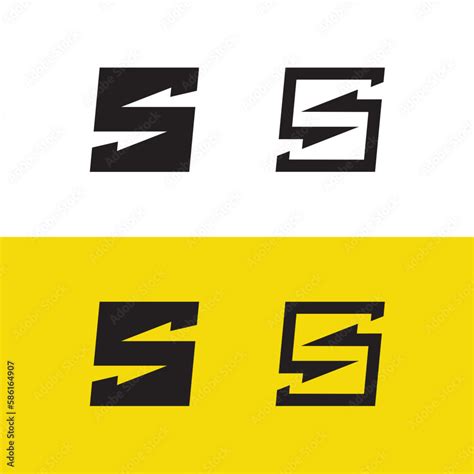 Letter S Energy Logo Letter S Lightning Bolt Letter S Thunder S