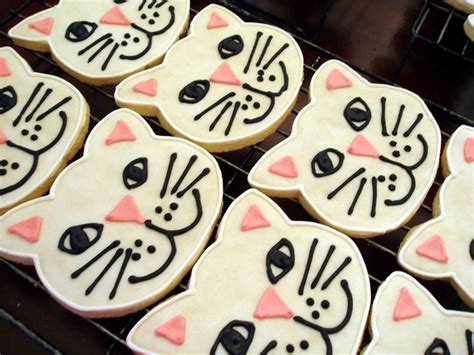 Cute Cat Cookies Animal Cookies Cute Cookies Cat Cookies