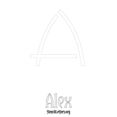 Alex Free Printable Name Stencils With 6 Unique Typography Styles And