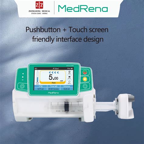 Medical Smart 4 3 Inch Touch Screen Micro Intravenous Automatic Syringe