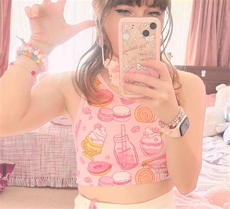 Yume Kawaii Sakura Crop Top Yume Kawaii Clothing With A Dash Of Fairy