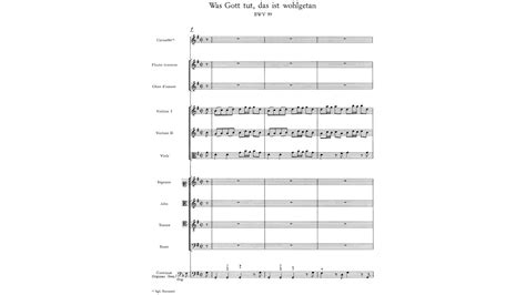 J S Bach Cantata Was Gott Tut Das Ist Wohlgetan BWV 99 YouTube