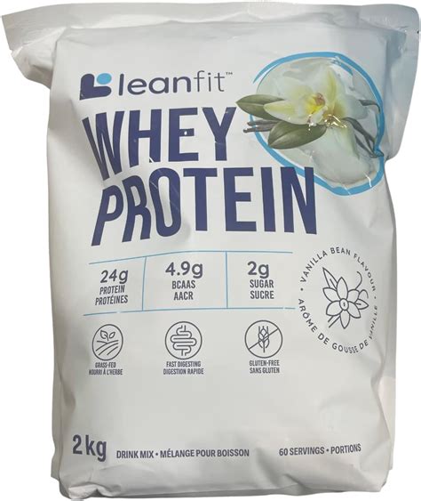 LEANFIT Whey Protein Vanilla Flavour 2000 0 Gram Amazon Ca Health