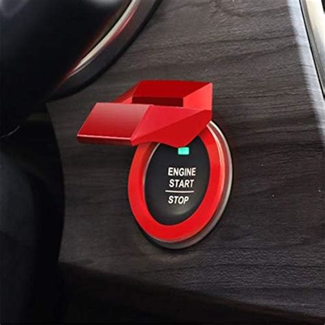 LCDXBYTFT Car Engine Start Button Cover Push To Start Button Key