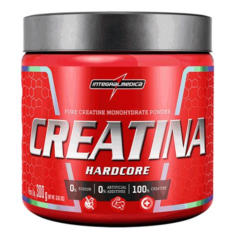 Creatina Monohidratada Pura 300g Hardcore Integralmedica Shopee Brasil