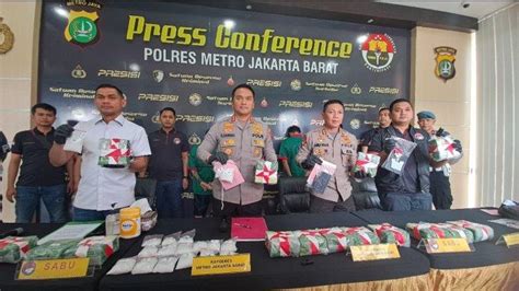 Empat Kurir Jaringan Narkoba Aceh Medan Jakarta Diringkus Polres Jakbar