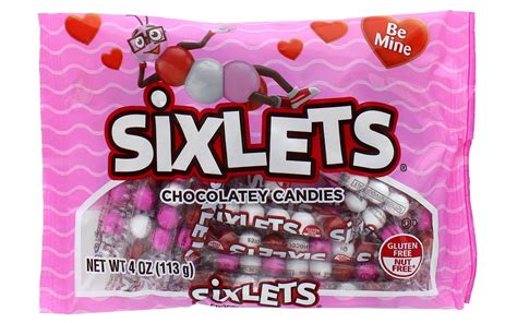 Sweetworks Celebration Sixlets Valentines Chocolate Candy Balls 4 Oz