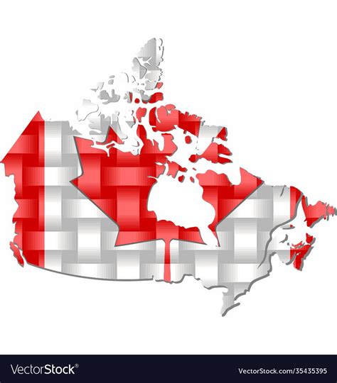 Canada map Royalty Free Vector Image - VectorStock