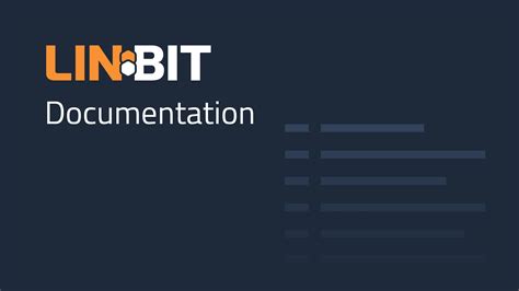 Where To Find LINBIT Documentation LINBIT