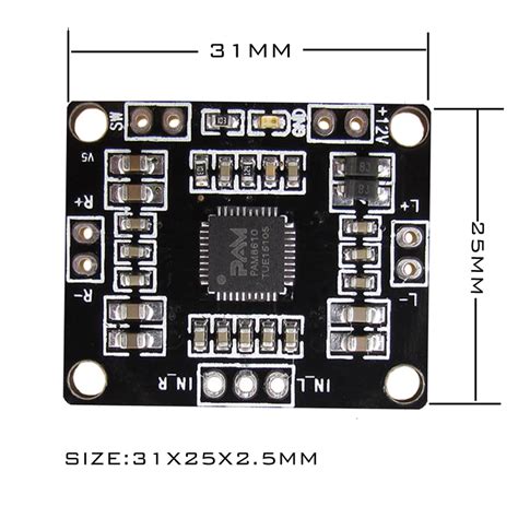 Pam W Digital Stereo Class D Amplifier V Digitalelectronics Lk