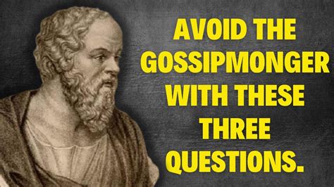 Parable Of Socrates About Gossip The Test Of The Three Sieves