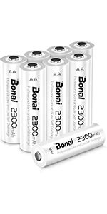 BONAI Batterij Oplader 4 Slots LCD Universal Batterijlader Snelle