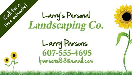 Landscaping Business Cards - Landscape Business Cards - Signazon.com