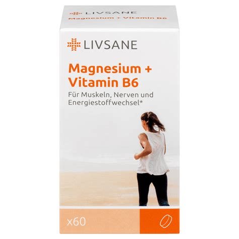 LIVSANE MAGNEESIUM VITAMIIN B6 TBL N60 BENU Veebia