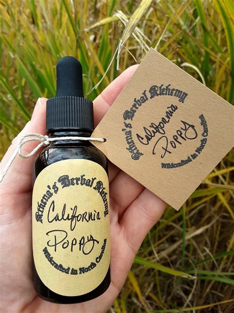 California Poppy Tincture 12 Oz Or 1 Oz Muscle Relaxant Nerves