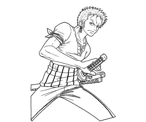 One Piece Zoro Coloring