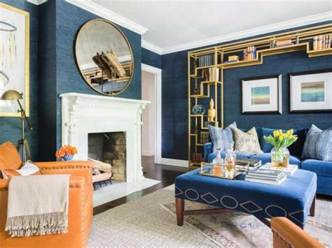 Burnt Orange And Royal Blue Living Room Ideas Americanwarmoms Org