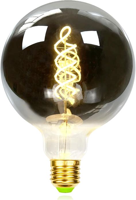 TIANFAN Vintage Led Bulbs Edison Bulb 4W Dimmable Smoke Glass